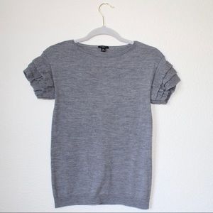 Classic Grey Merino Wool Top